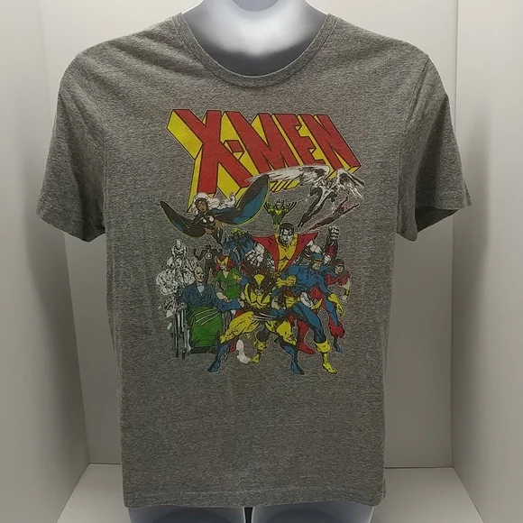 Marvel men's short sleeve X-Men t-shirt large gray graphic - Picture 1 of 12